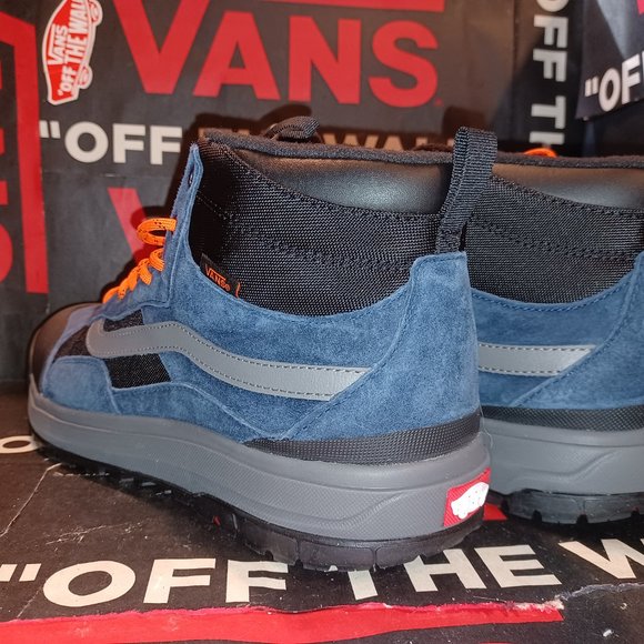 VANS Men\'s 8.5/Women\'s 10 UltraRange Exo Hi MTE-1 Dress Blues Black/Orange main image 4